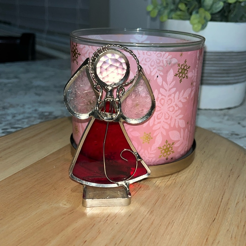 STAINED GLASS CHRISTMAS ORNAMENT